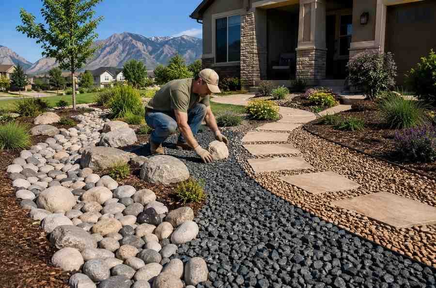 Choosing Landscape Rock for Drainage, Paths, and Decorative Beds in Utah